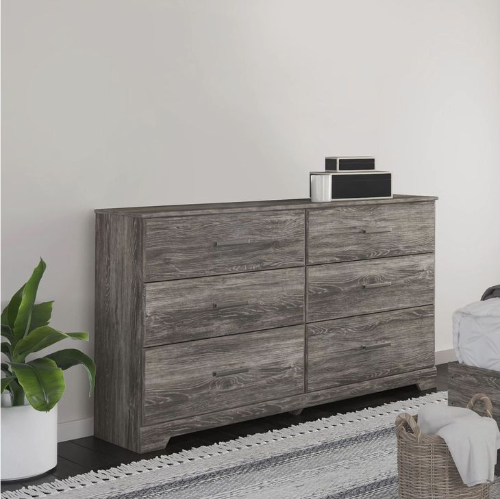 pebble grey dresser Madelyn Six Drawer in Slate Gray this dresser can securely store all your childs clothes Chantilly Pebble Grey 3 Over