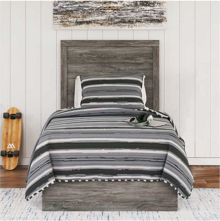 Ralinksi Gray Twin Panel Bed