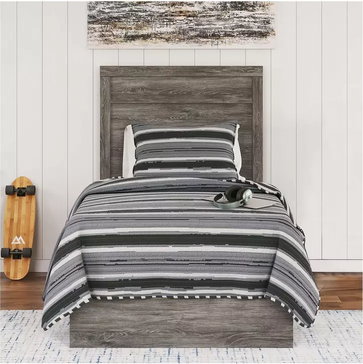 Ralinksi Gray Twin Panel Bed