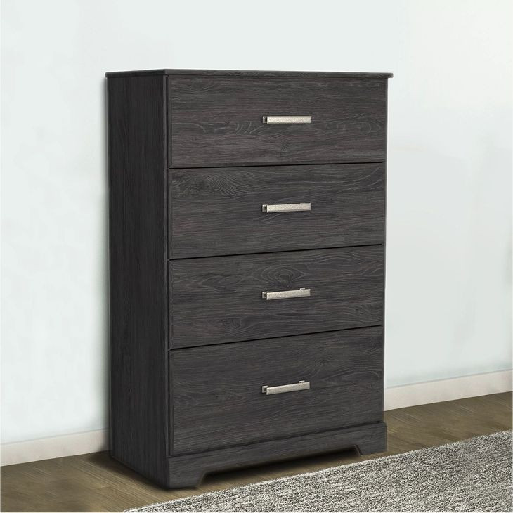 Belachime Black 4 Drawers Chest
