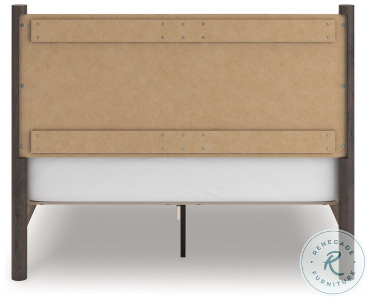 Cadmori Brown Queen Panel Platform Bed