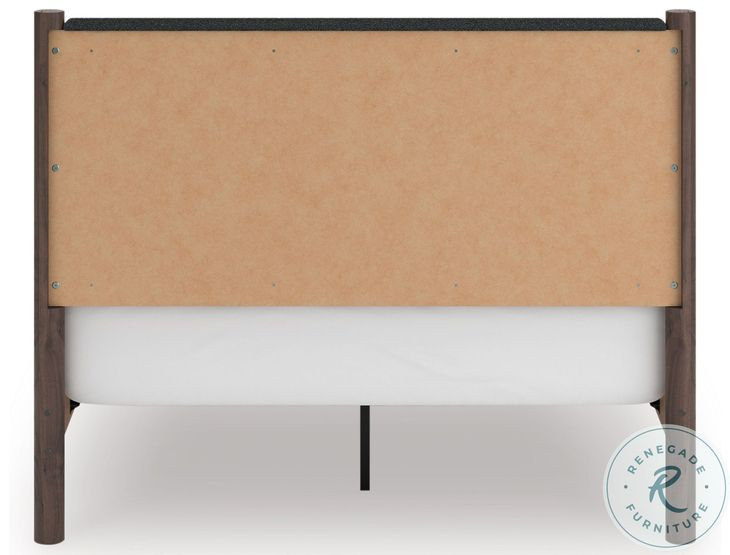 Cadmori Brown Queen Upholstered Panel Bed