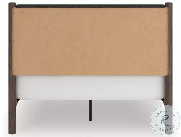 Cadmori Brown Queen Upholstered Panel Bed