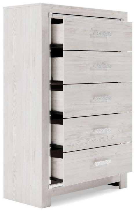 Altyra White Bookcase Storage Bedroom Set