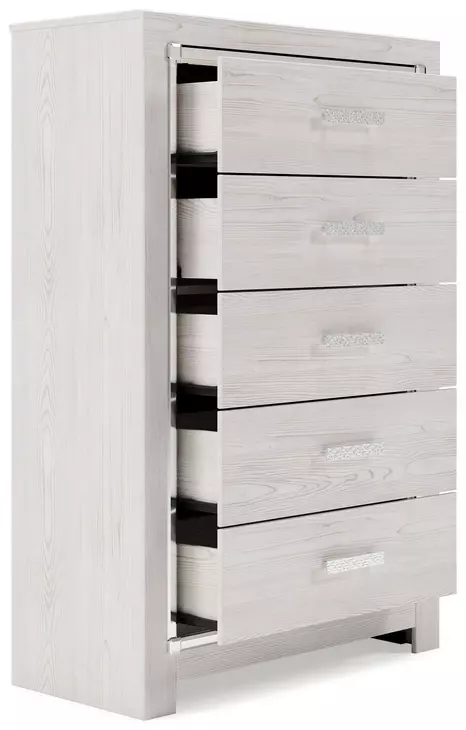 Altyra White Platform Storage Bedroom Set