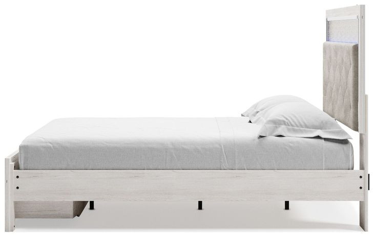 Altyra White Queen Platform Storage Bed