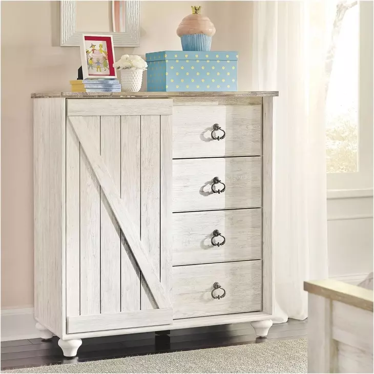 Willowton Whitewash Dressing Chest