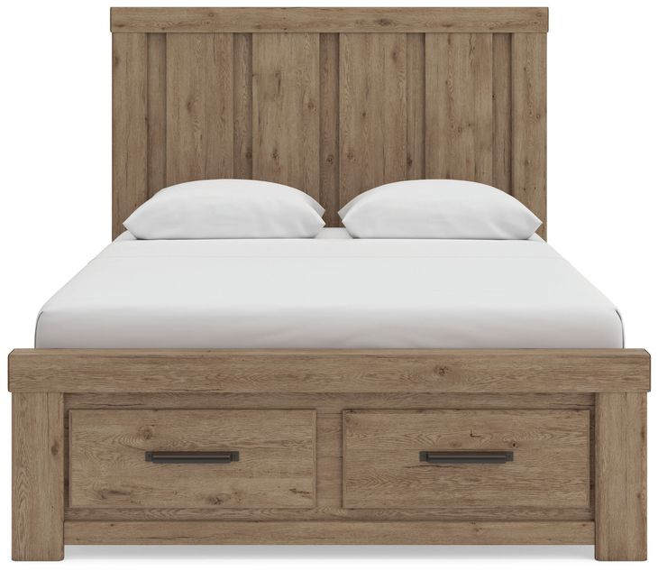 Contoura Light Brown Storage Panel Bedroom Set