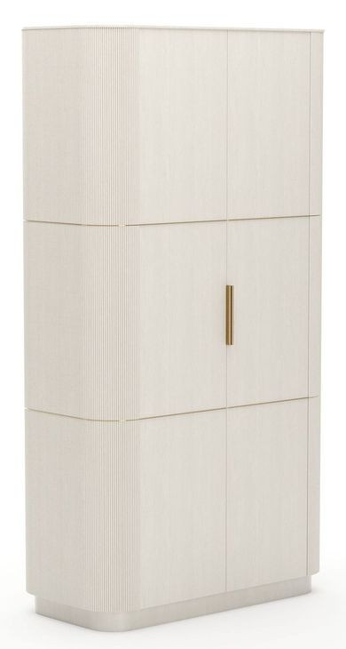 Love Matte Pearl 2 Door Bar Cabinet with LED