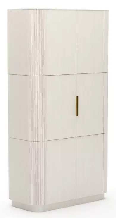 Love Matte Pearl 2 Door Bar Cabinet with LED