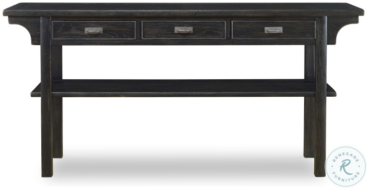 Tyson Black Rustic Console Table