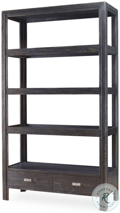 Dawson Black Rustic Bookcase