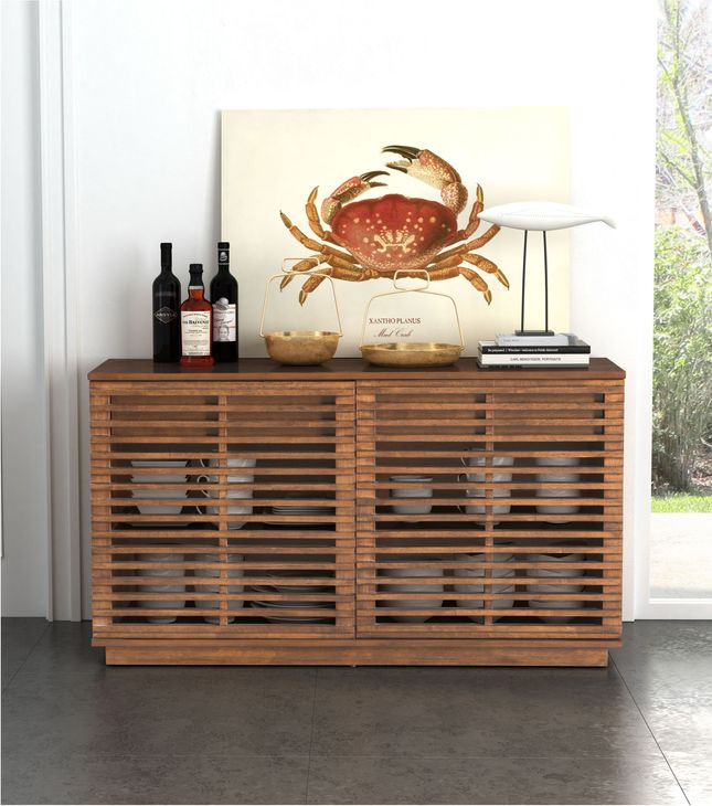 Linea Walnut Credenza