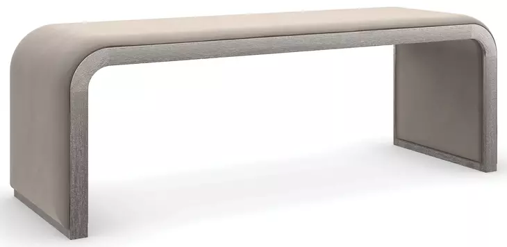 Traverse Dark Taupe Upholstered Bed Bench