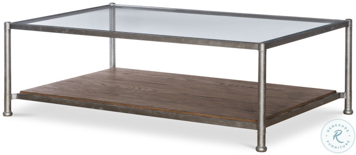 Smith Brown Rustic And Pewter Cocktail Table