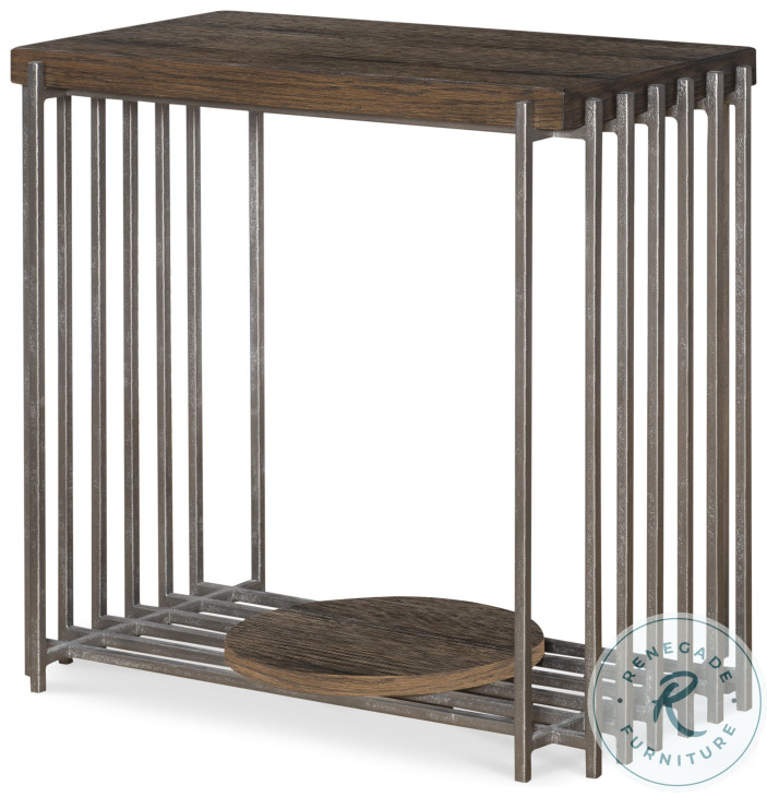 Matthew Brown Rustic And Pewter Accent Table