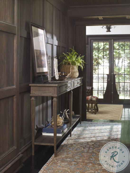 Aiden Brown Rustic Console Table