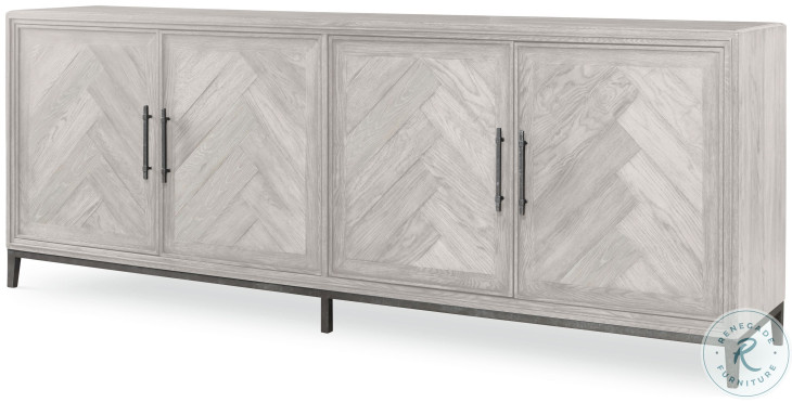 Blake White Rustic 4 Door Credenza