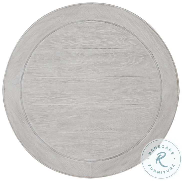 Jacob White Rustic And Pewter Side Table