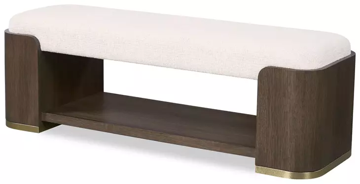 Carino Cocoa and Beige Upholstered Panel Bedroom Set