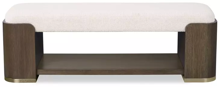 Carino Beige Upholstered Storage Bed Bench