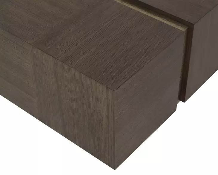 Carino Cocoa and Gold Rectangular Cocktail Table