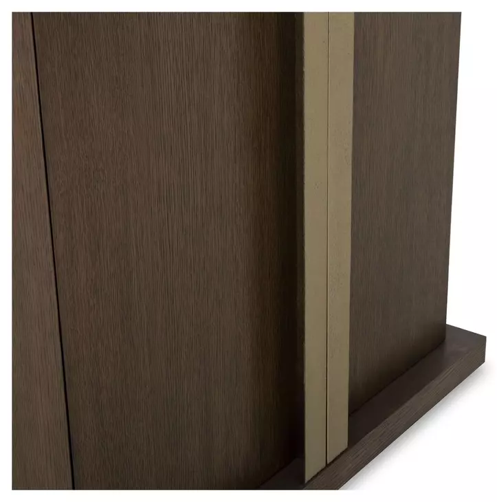 Carino Cocoa and Gold 2 Door Accent Chest