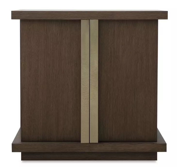 Carino Cocoa and Gold 2 Door Accent Chest
