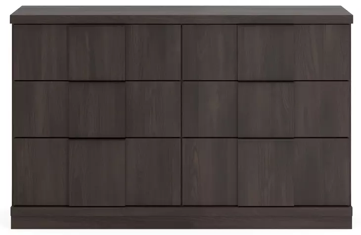 Agrander Dark Brown 6 Drawer Dresser (Also known as Avernhall) From Ashley Furniture