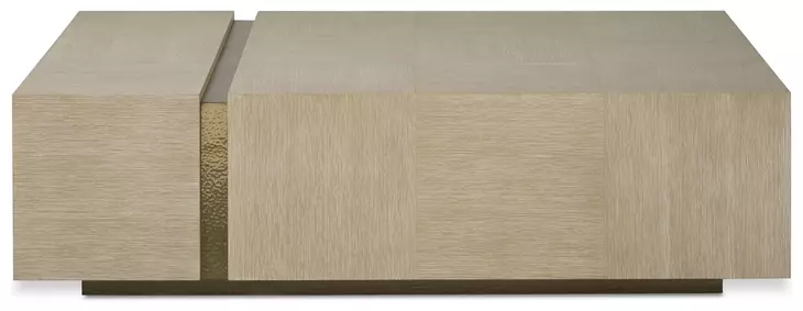 Carino Sand Cerused and Gold Rectangular Occasional Table Set