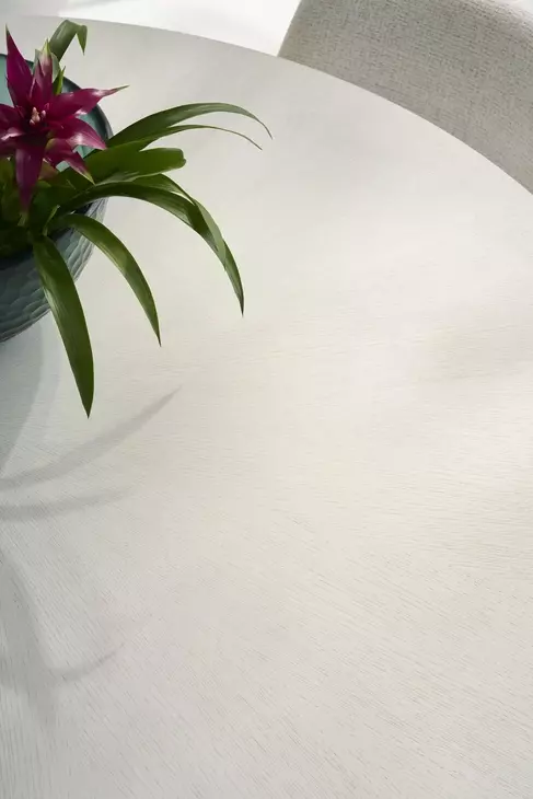 Carino Frost and Gray 64" Round Dining Table
