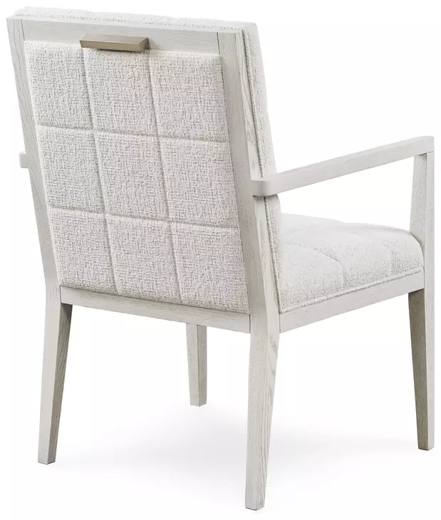 Carino Gray Upholstered Dining Arm Chair