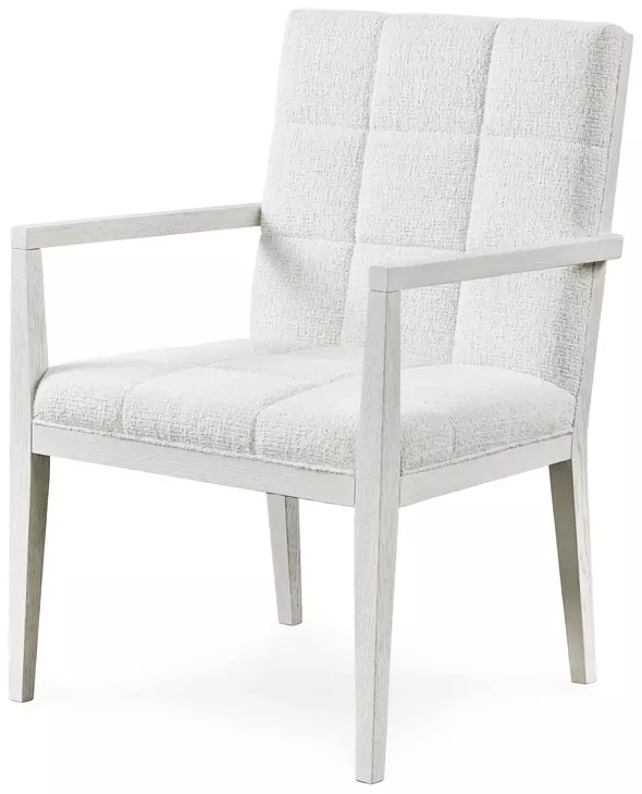 Carino Gray Upholstered Dining Arm Chair