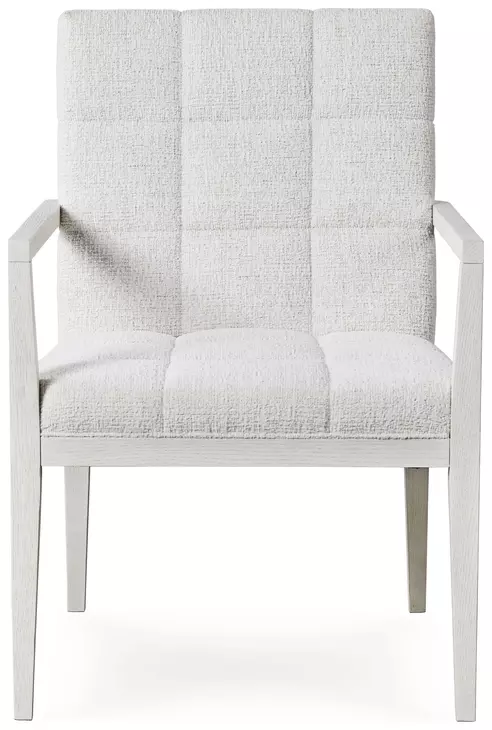 Carino Gray Upholstered Dining Arm Chair