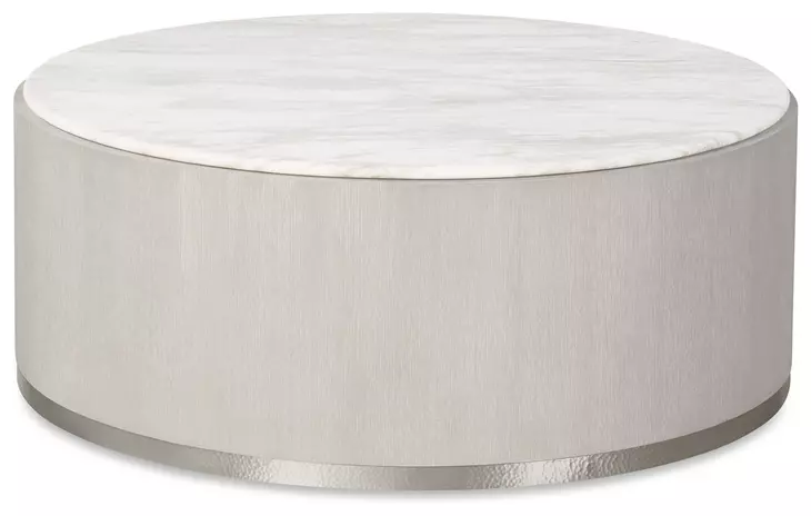 Carino Frost and Beige Round Occasional Table Set