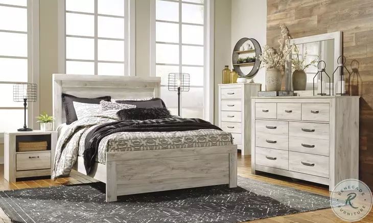 Bellaby Whitewash Panel Bedroom Set