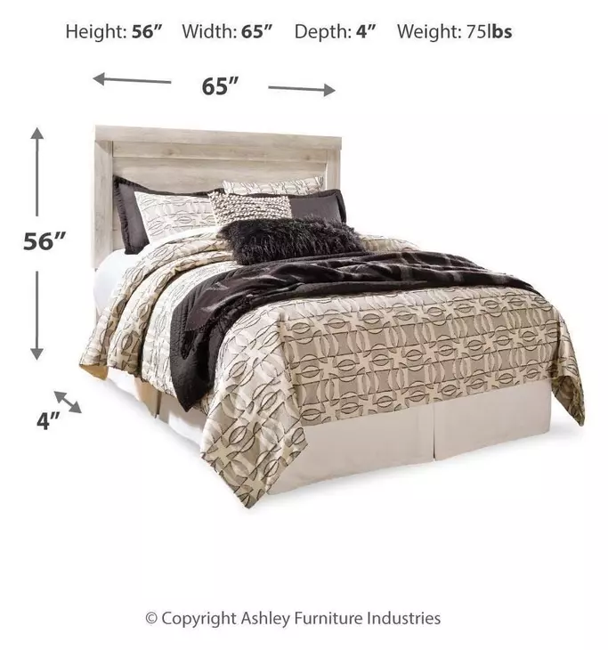 Bellaby Whitewash Queen Panel Headboard