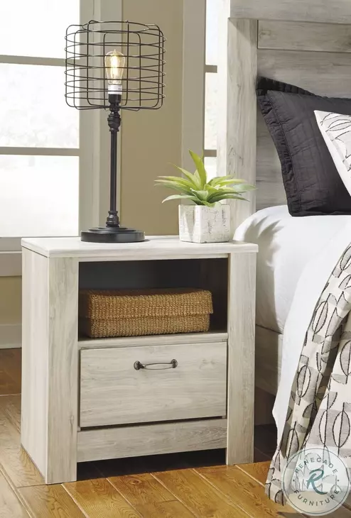 Bellaby Whitewash One Drawer Nightstand