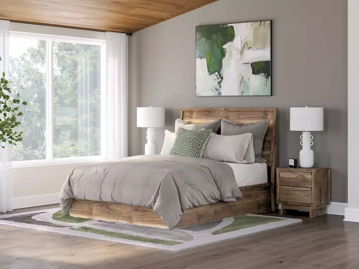 Zadilyn Warm Natural Brown Queen Panel Headboard