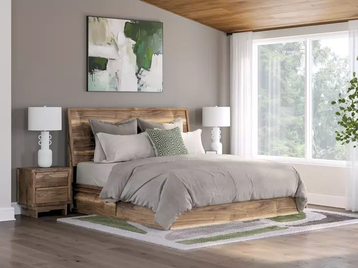 Zadilyn Brown King Storage Panel Bed