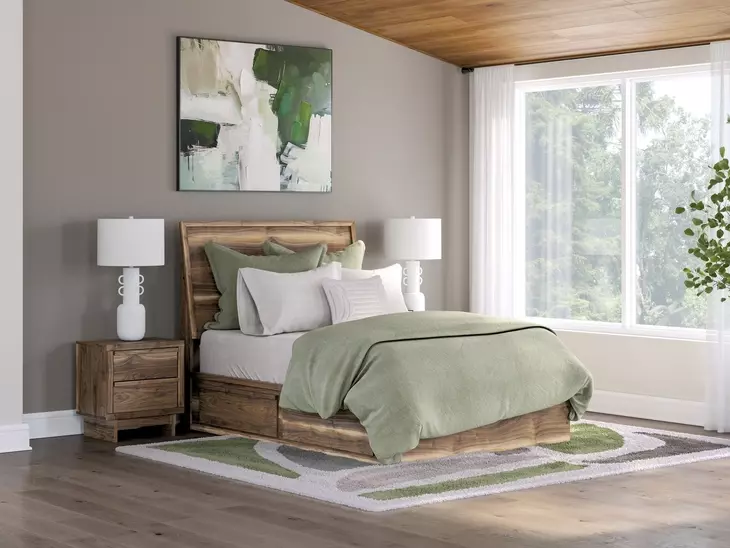 Zadilyn Brown Full Storage Panel Bed