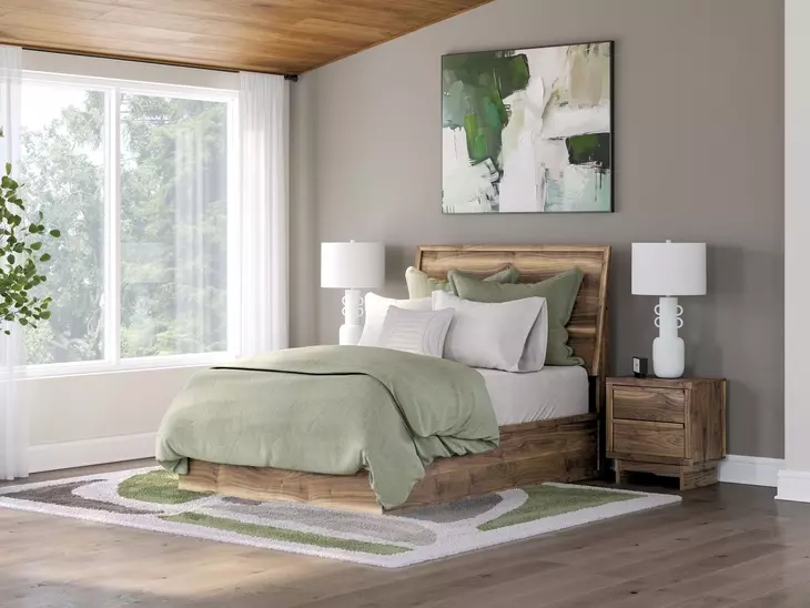 Zadilyn Warm Natural Brown Full Panel Headboard