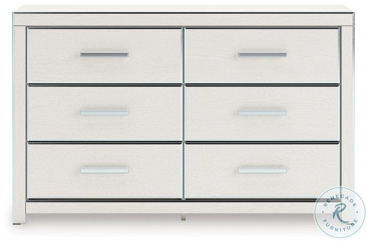 Ravalori White 6 Drawer Dresser