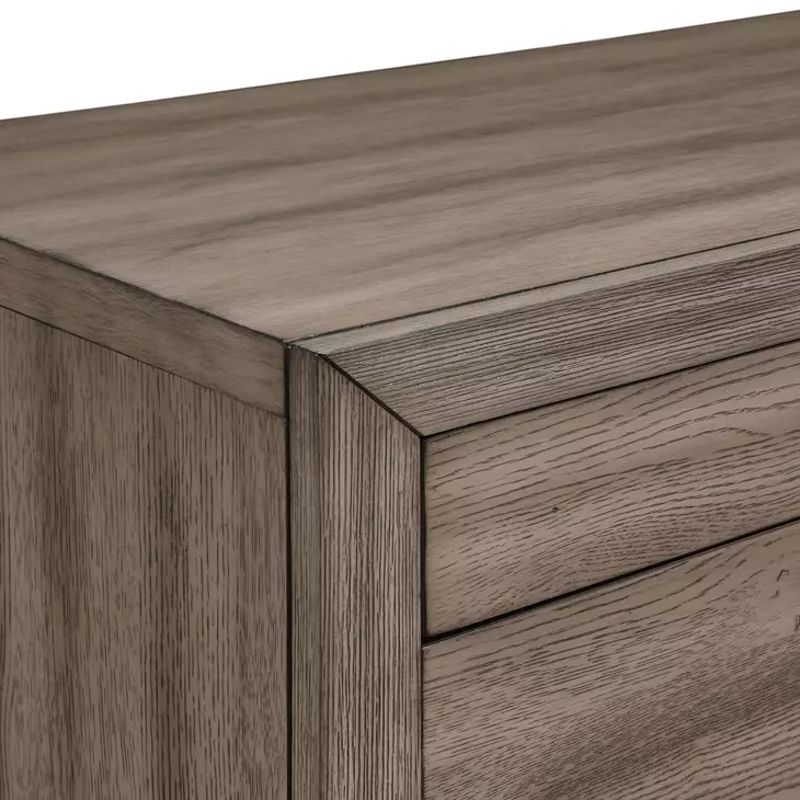 Harrisburg Walnut 4 Drawer Door Chest with LED