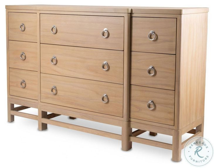 Cypress Sandstone 9 Drawer Dresser