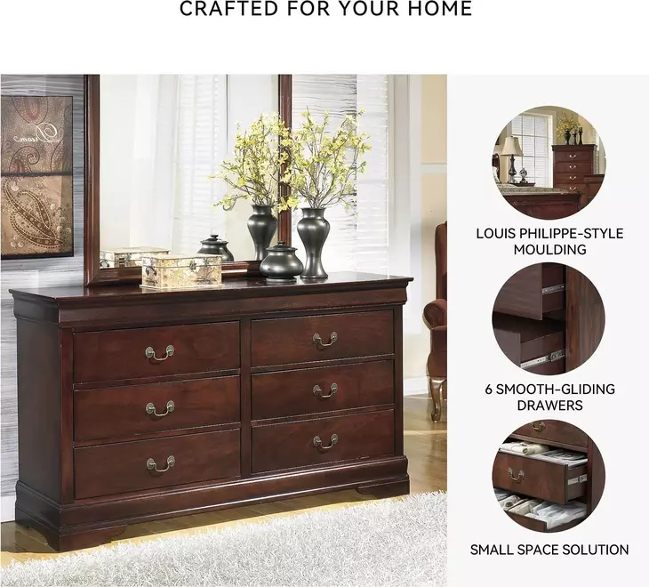 ashley furniture dresser brown Alisdair Dark Decorative appliques and antiqued halter-prom-dresses Donna Morgan One Shoulder Color:SlateBlue