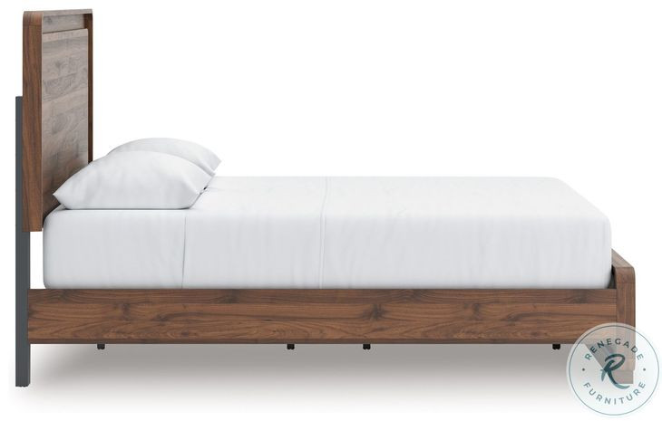 Chadworth Walnut Brown Queen Panel Bed From Ashley Furniture