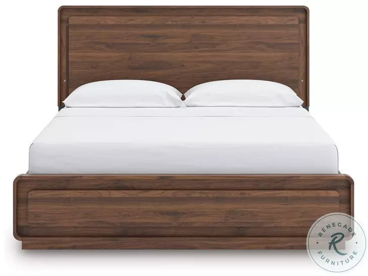 Hollinaze Walnut Brown California King Panel Bed