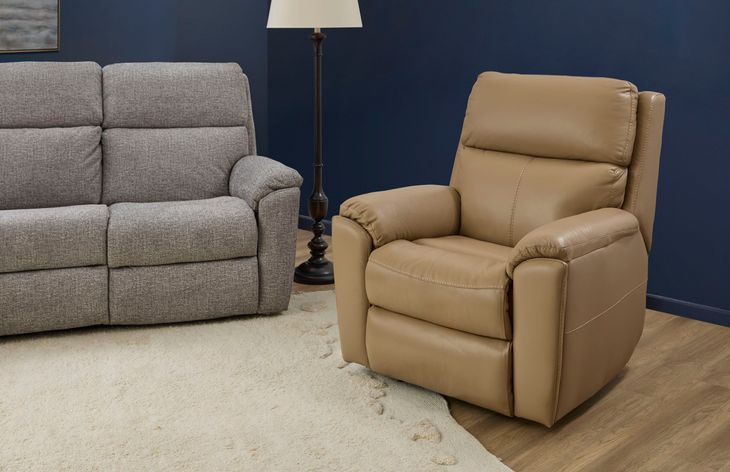 Porter Brown Leather Power Recliner with Power Headrest and Lumbar