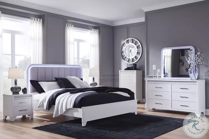 Frostlyn White 6 Drawer Dresser